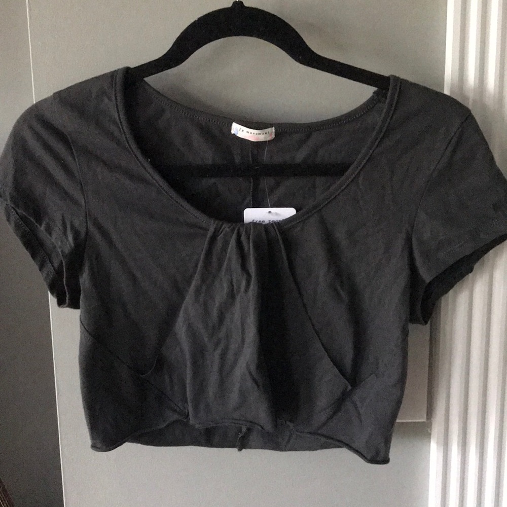 free people cropped t-shirt